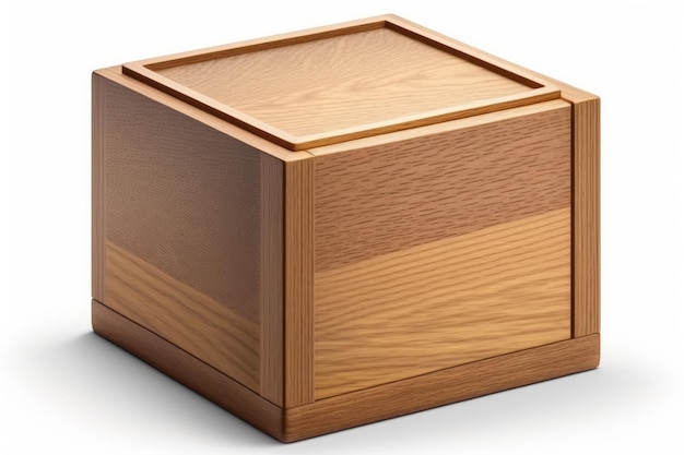 una caja de madera