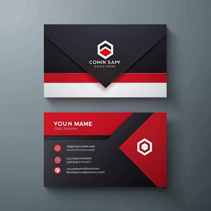 una caja negra y roja con un logotipo negro y rojo en ella