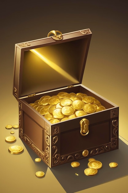 una caja de oro