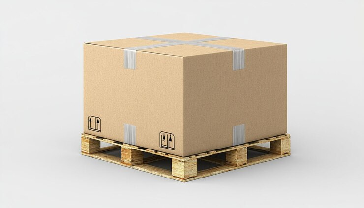 una caja con la palabra cajas en el lado