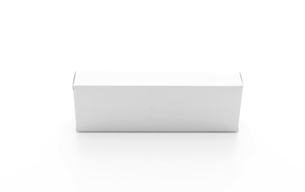 caja de papel blanco