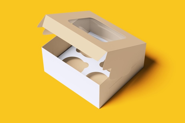 Caja de pasteles con ventana