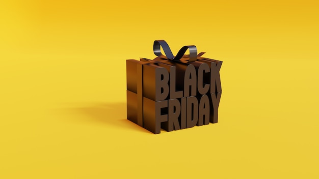 Caja de regalo de Black Friday