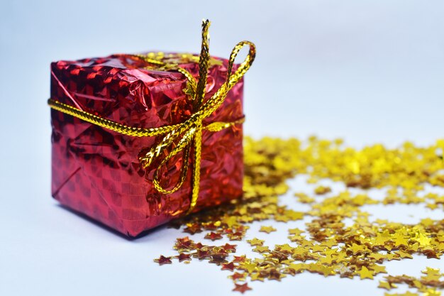 Caja de regalo feliz navidad