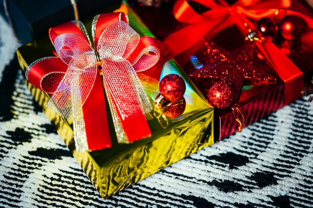 Caja de regalo para Navidad y año nuevo fondo de vacaciones