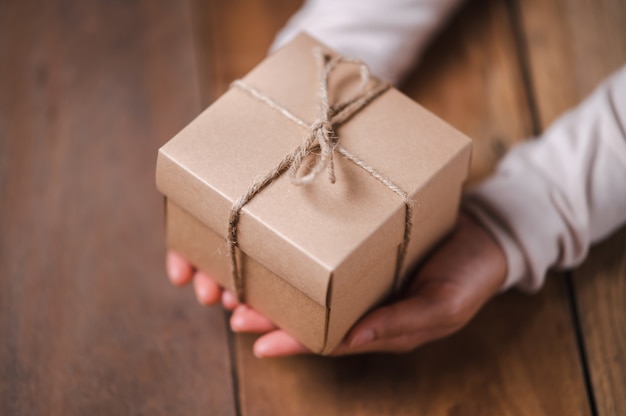 Caja de regalo para Navidad y año nuevo fondo de vacaciones