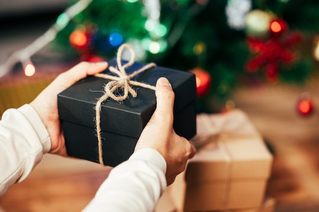 Caja de regalo para Navidad y año nuevo fondo de vacaciones