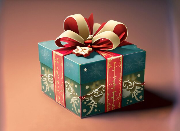 Caja de regalo sorpresa en plata con fon, Premium Photo #Freepik #photo  #navidad #ribbon #regalo #…