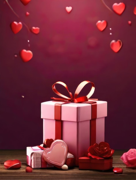 caja de regalos para el día de San Valentín