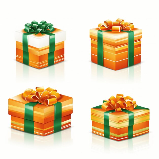 Caja de regalos de Navidad con cintas de embalaje