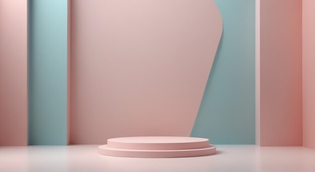 una caja rosa y blanca en una mesa