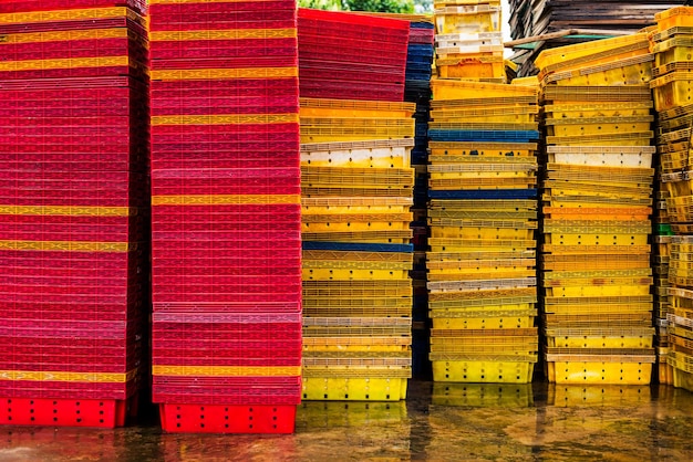 Cajas en el almacén