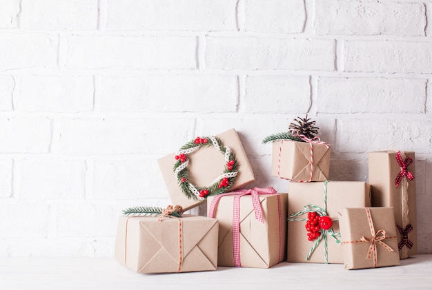 Cajas de manualidades navideñas