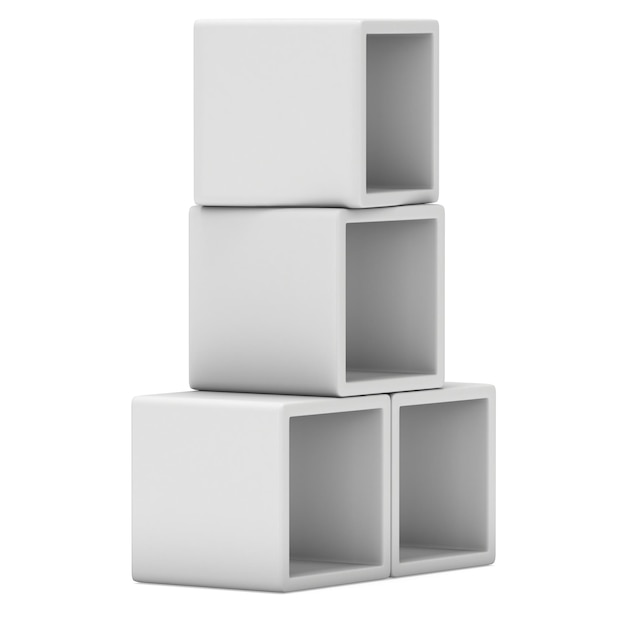 Foto cajas de presentación de productos modelo 3d