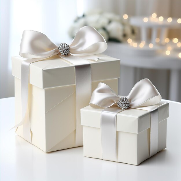 cajas de regalo blancas