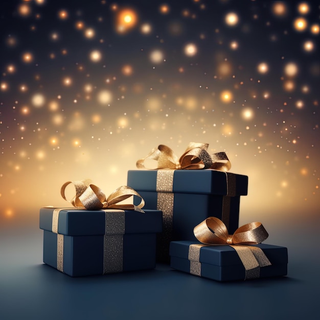 Cajas de regalo navideñas con IA generativa