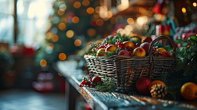 Foto cajas de regalos de la canasta de compras con fondo en color ilustraciones en hd