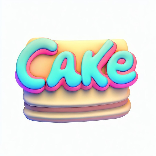 Cake 3D-Text-Effekt