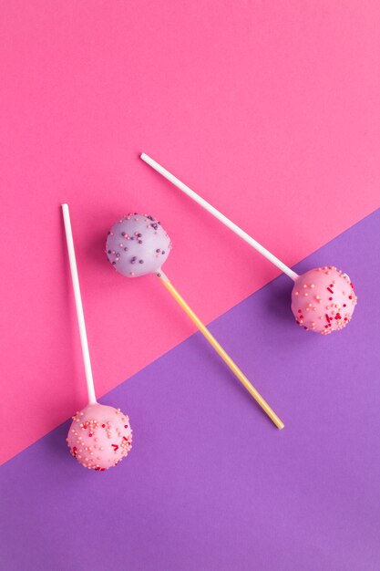 Cake pops con chispas