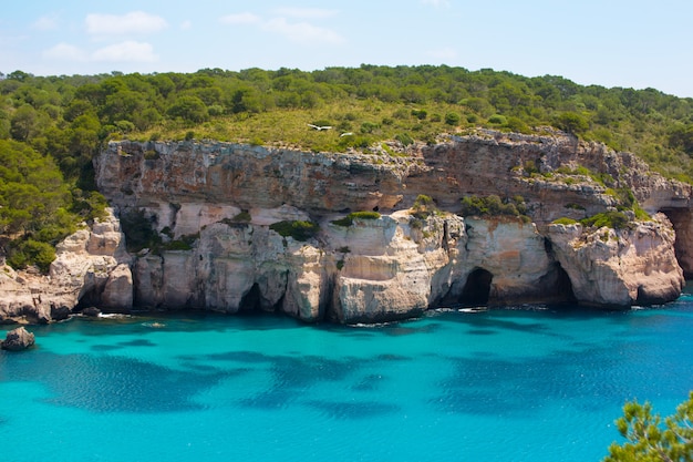 Cala Macarella Menorca turquesa Baleares Mediterrâneo