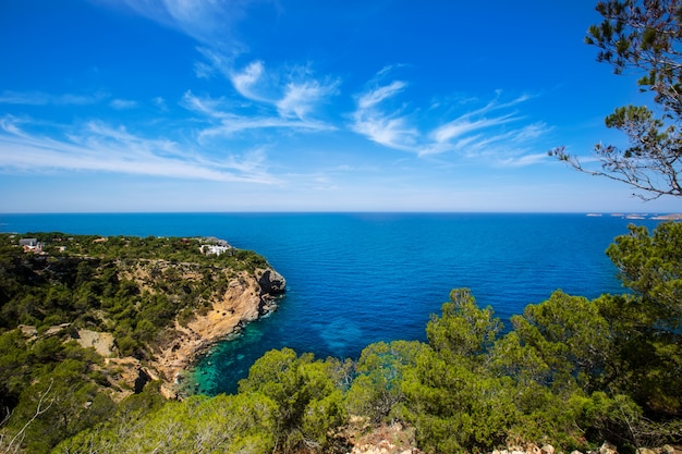 cala Vedella Vadella ilha de Ibiza mar Mediterrâneo