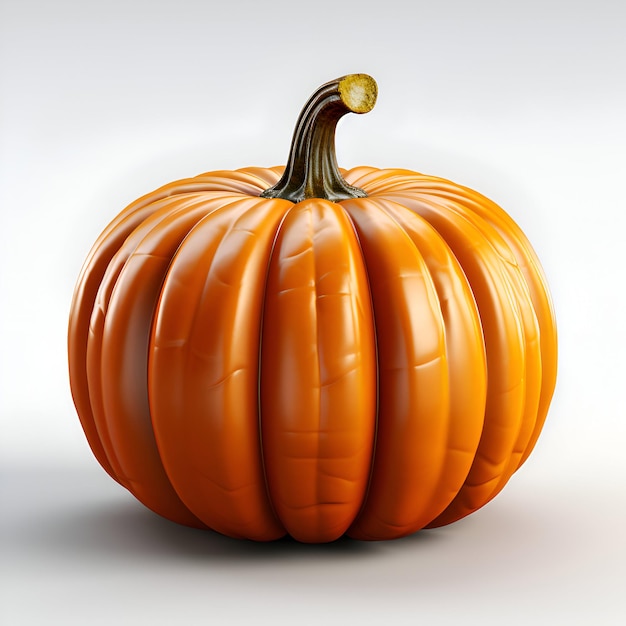 calabaza aislada en un fondo blanco ilustración 3d