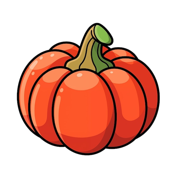 calabaza aislada sobre un fondo blanco