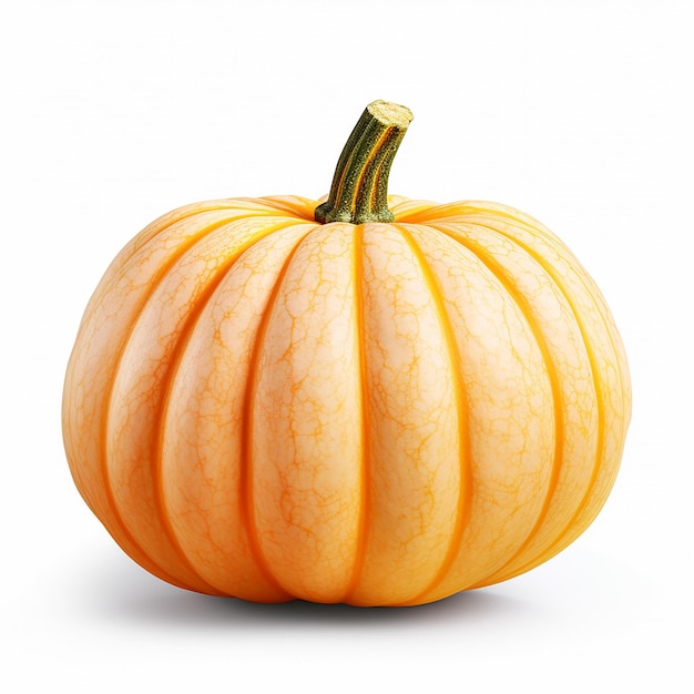 Calabaza de alta resolución sobre fondo blanco puro