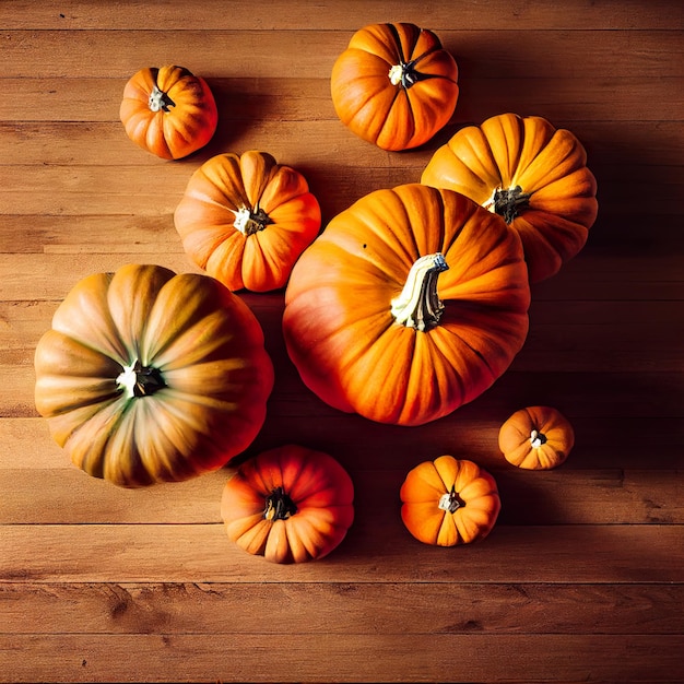 Calabaza para comida o celebración de Halloween ilustración 3d