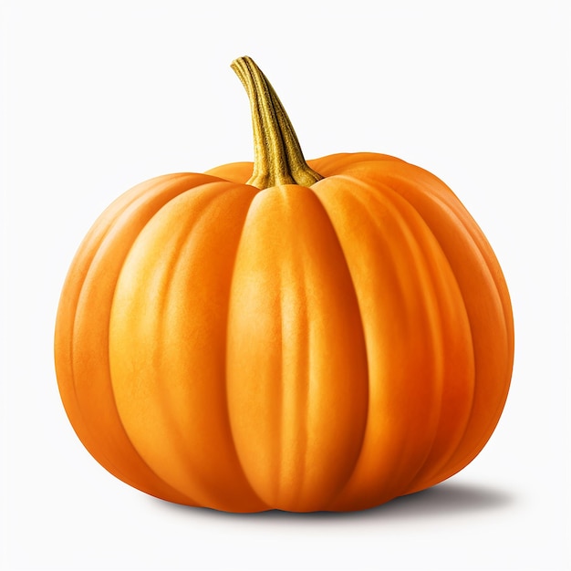 Calabaza De Fondo Blanco Puro De Alta Resolución