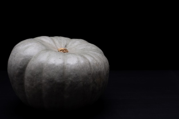 calabaza con fondo negro con espacio para texto