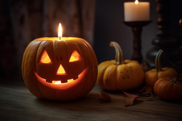 Calabaza halloween Generar Ai