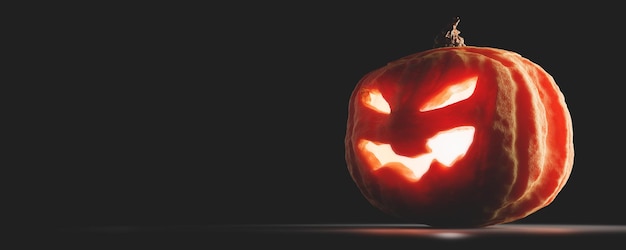 Calabaza de Halloween que brilla intensamente Jacko'lantern