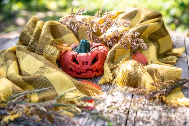 Calabaza malvada en Halloween