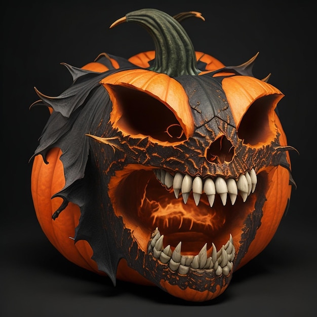 La calabaza malvada para Halloween