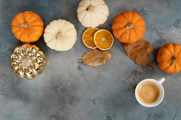 Calabaza en la mesa