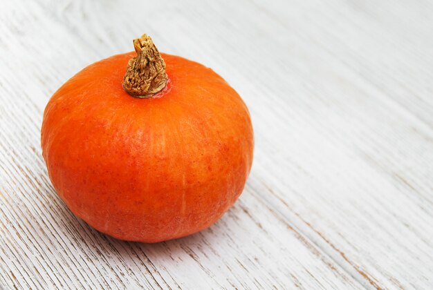 Calabaza en la mesa