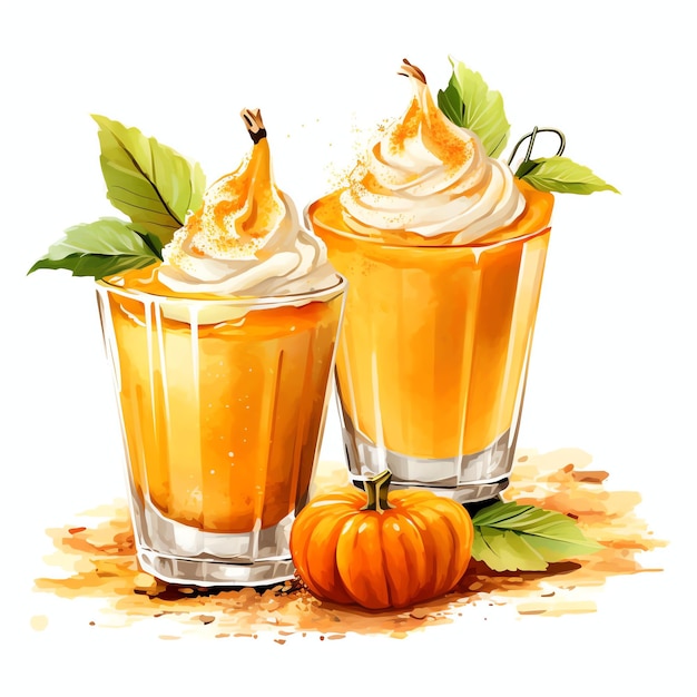 Calabaza Mousse Shooters dulces postre halloween