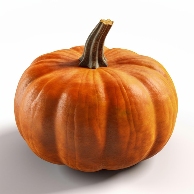 Una calabaza se muestra en un estilo 3d.