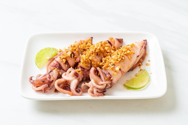 Calamares fritos con ajo