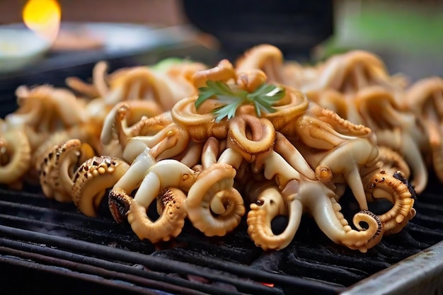 calamares en la parrilla