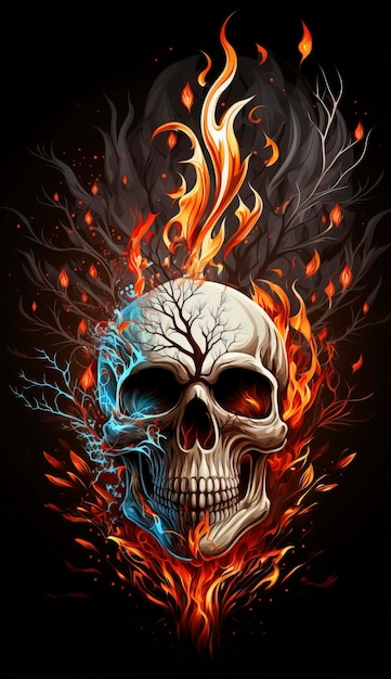 Calavera Ardiente