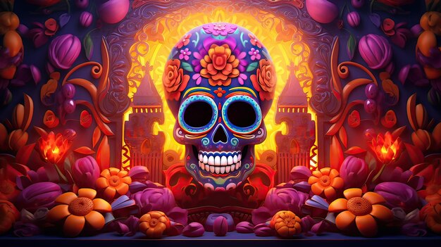 Calavera del dia de los muertos