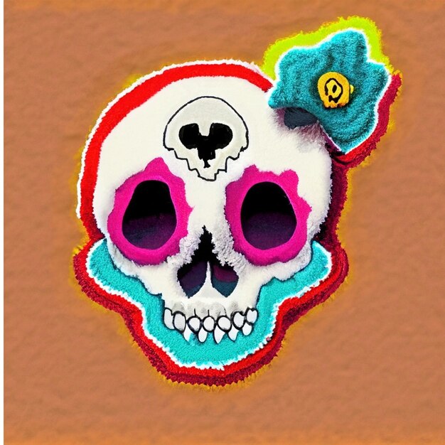 Foto calavera y huesos