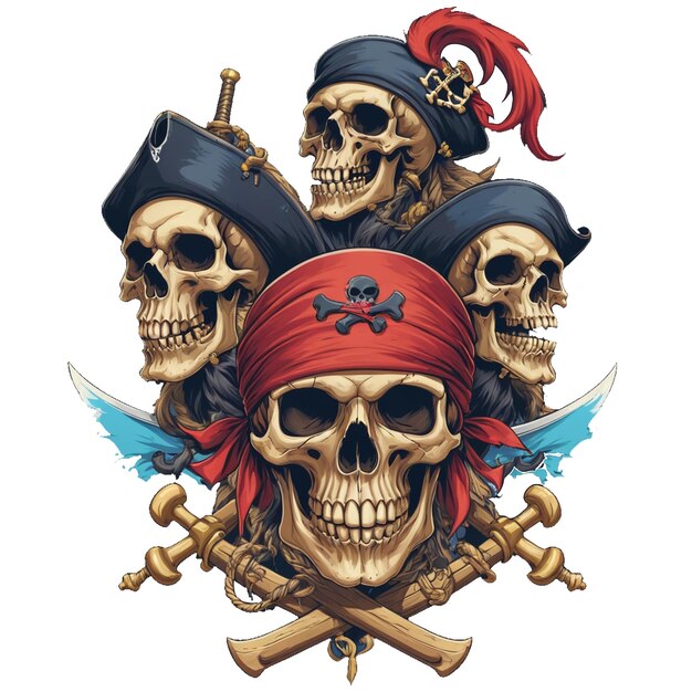 Foto la calavera de los piratas