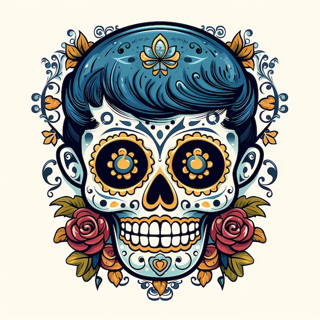 calaveras y flores dia de los muertos 27