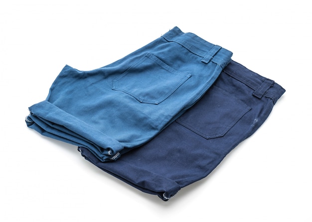 calça curta em branco