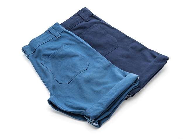 calça curta em branco