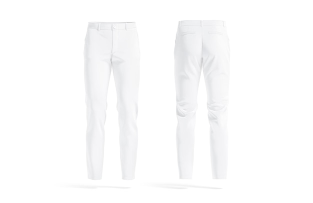 Calças de homem branco Calças de treino diárias masculinas com cinto Calças de denim básicas ou calças padrão