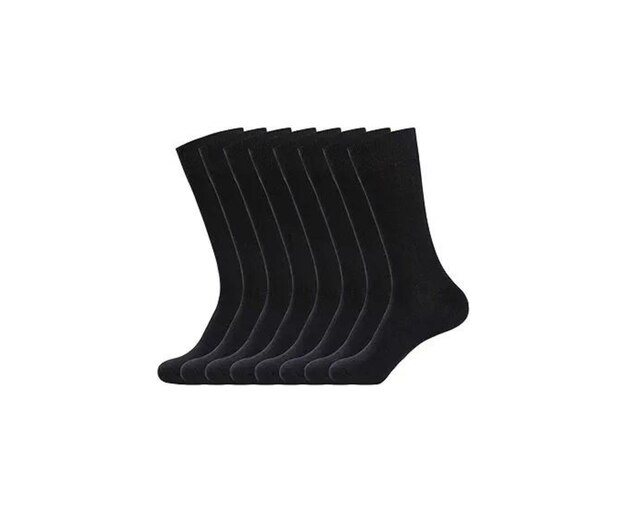 Calcetines de algodón sólido de calidad superior para hombres Calcetines reforzados de poliéster de algodán Calcetines acogedores para hombres